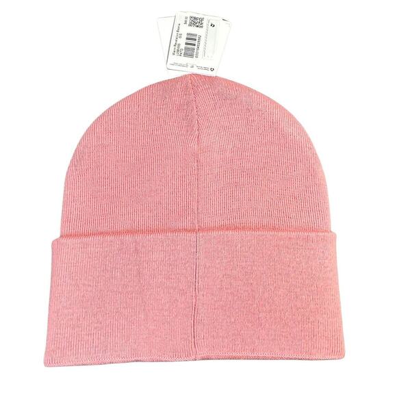 Lululemon Pink Tide Beanie With Embroidered Spell Out Logo - NWT - Picture 2 of 5